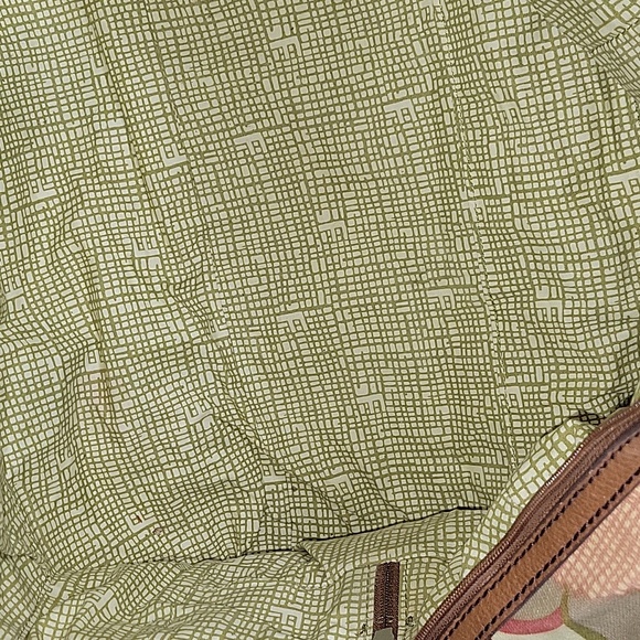 Fossil Key-Per Multi-color Floral Coated Canvas Weekender Bag - Picture 11 of 15